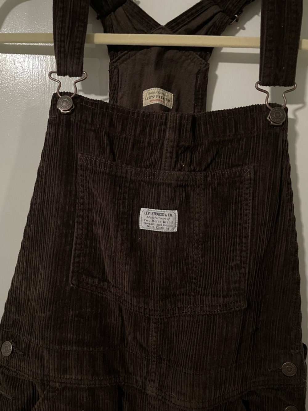Levi’s Baggy Corduroy Overalls - Brown Medium - Picture 2 of 2
